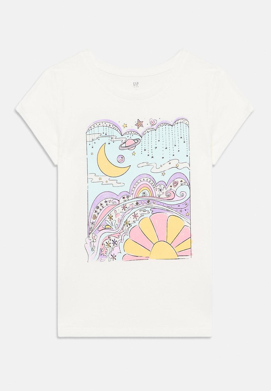 GRAPHIC TEE 2 PACK - Print T-shirt - cerulean blue