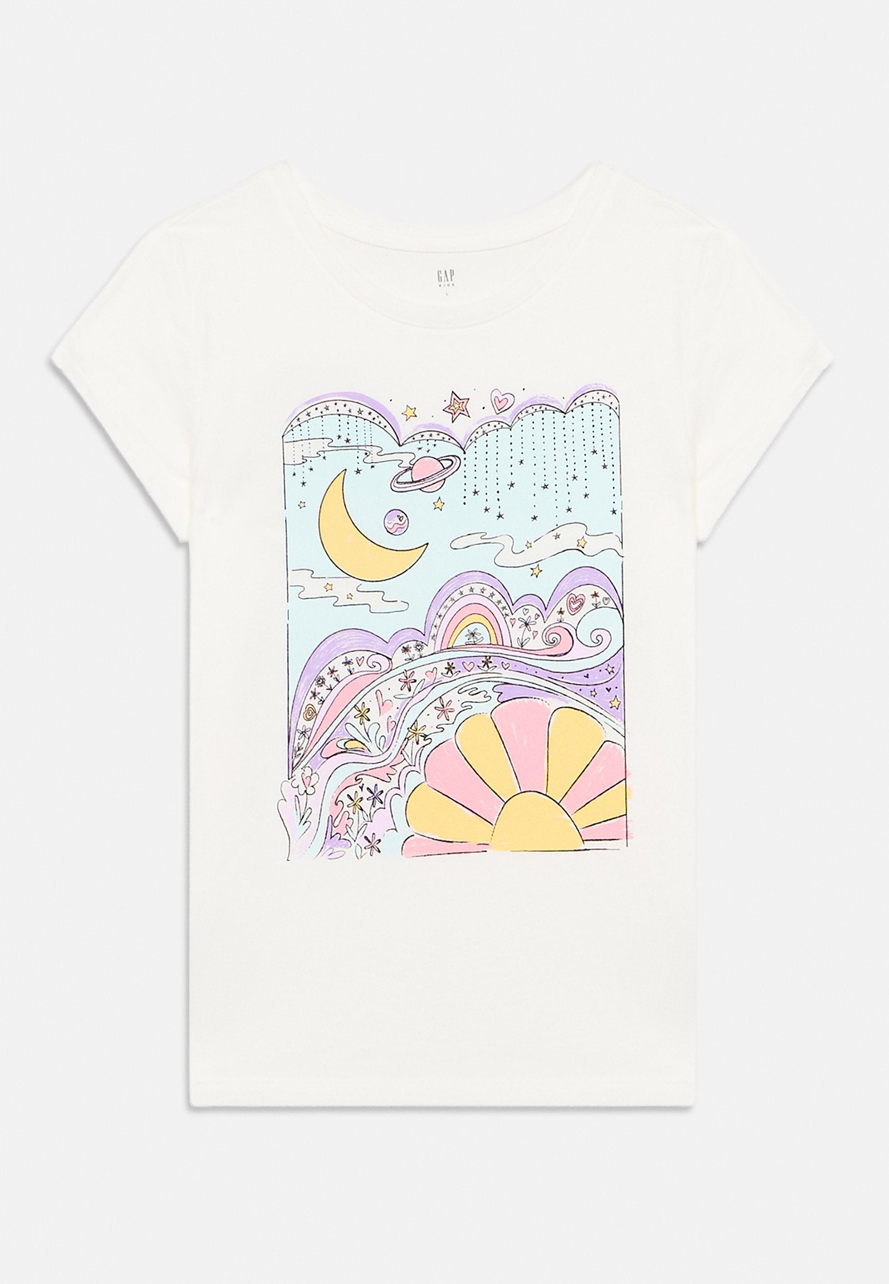 GRAPHIC TEE 2 PACK - Print T-shirt - cerulean blue