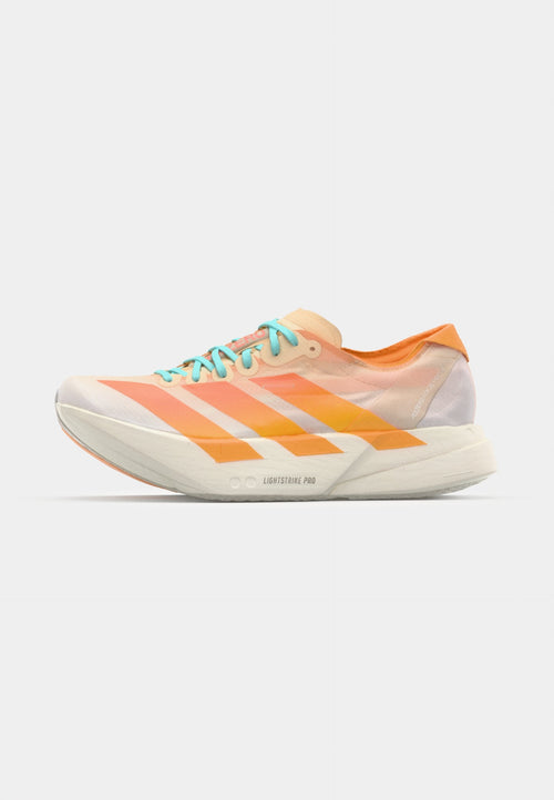 ADIZERO ADIOS PRO 4 - Road running shoes - crystal sand flash orange flash aqua