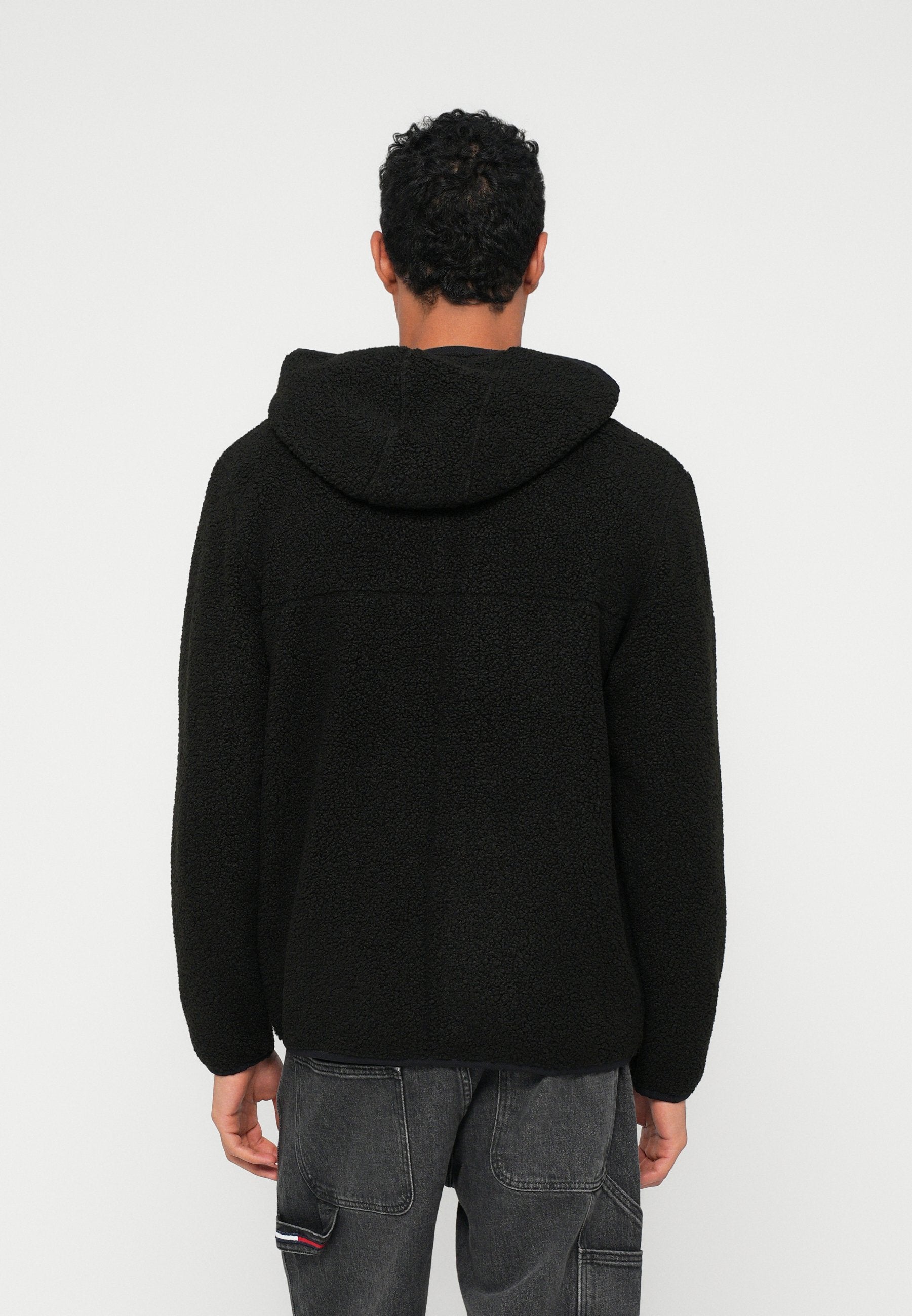 BADGE ZIP UNISEX - Fleece jacket - black