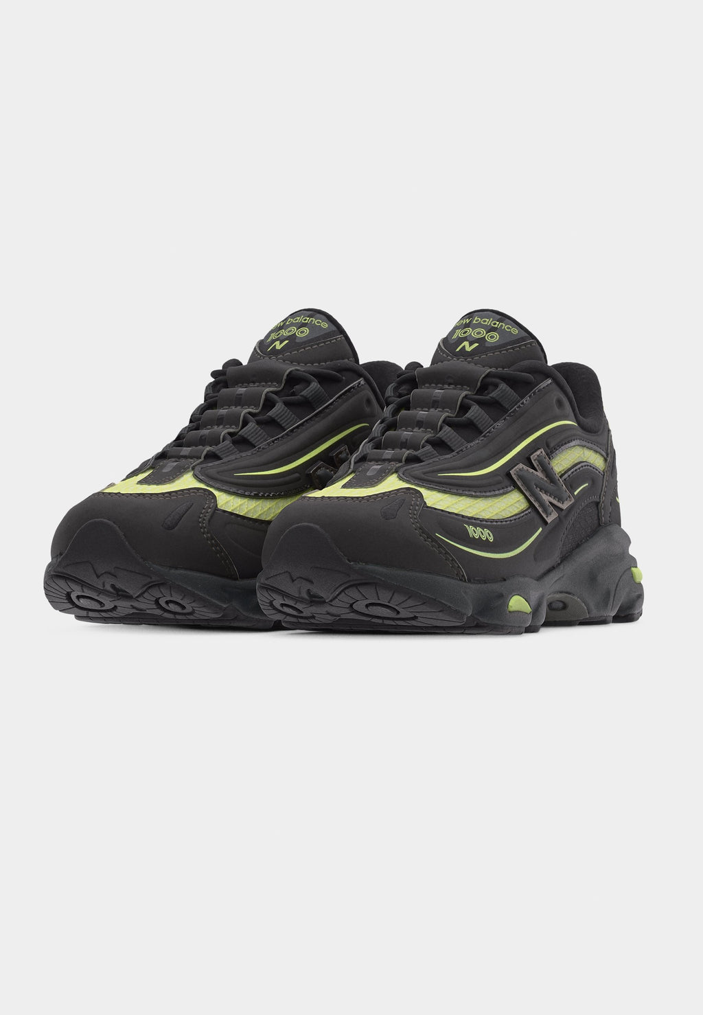 M1000 UNISEX - Trainers - black/dry lime