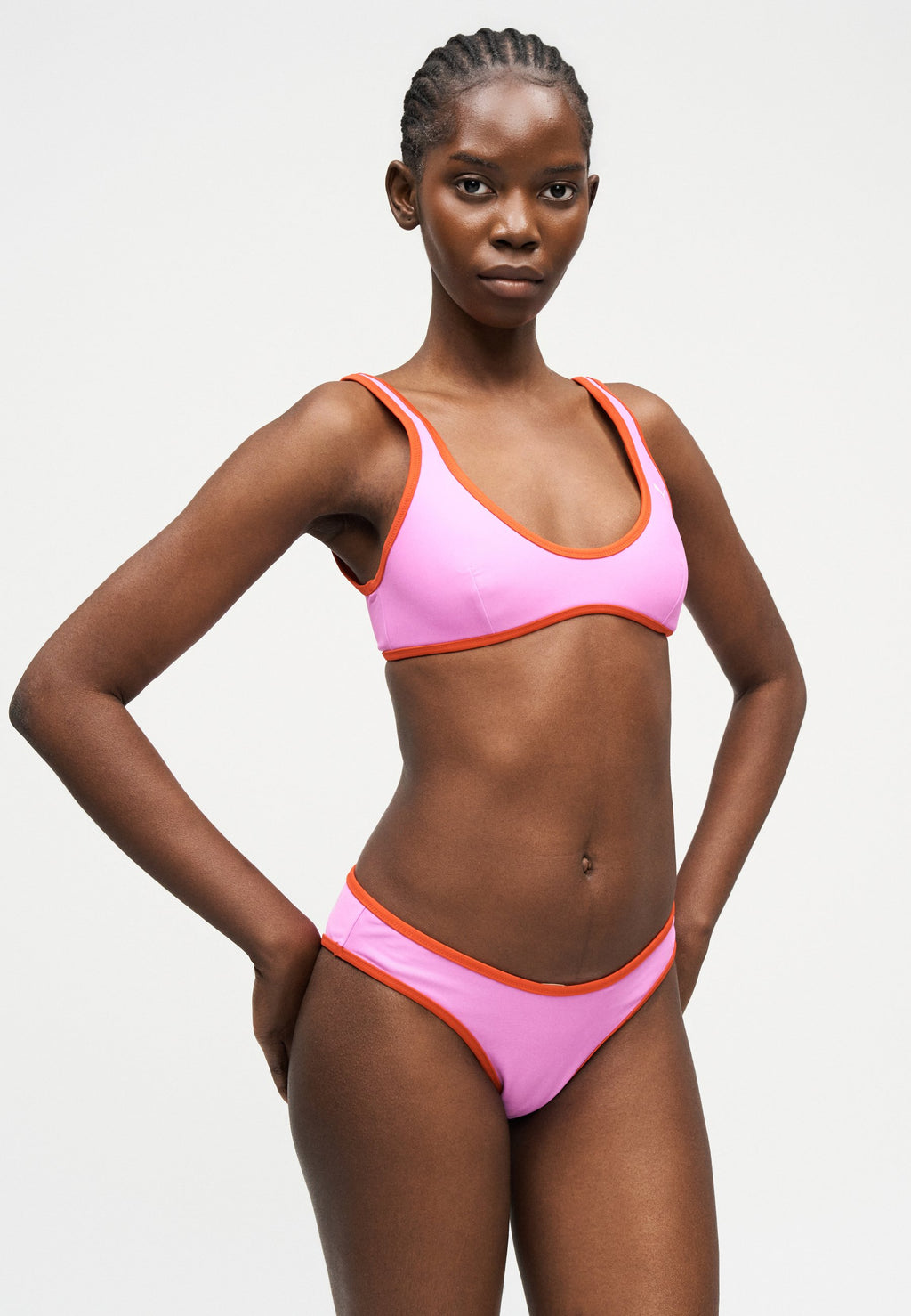 BAS DE MAILLOT DE BAIN FEMME RÉVERSIBLE - Bas de bikini - electric orchid/red