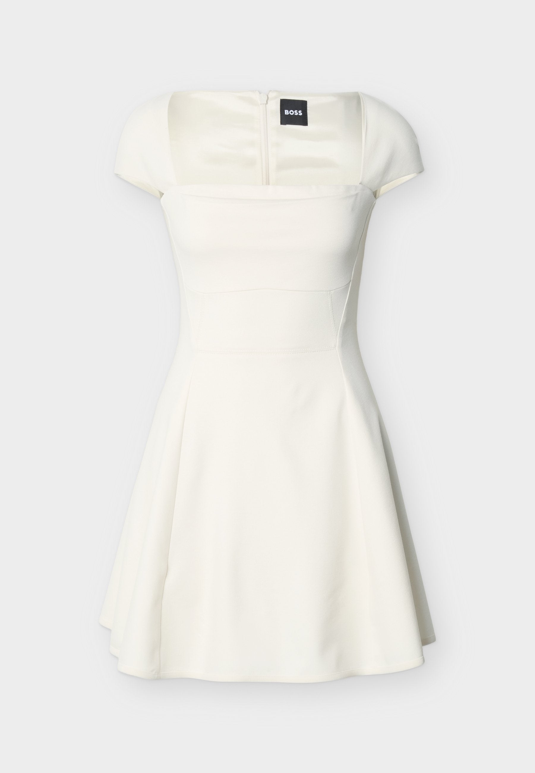 DRASERA - Jersey dress - open white