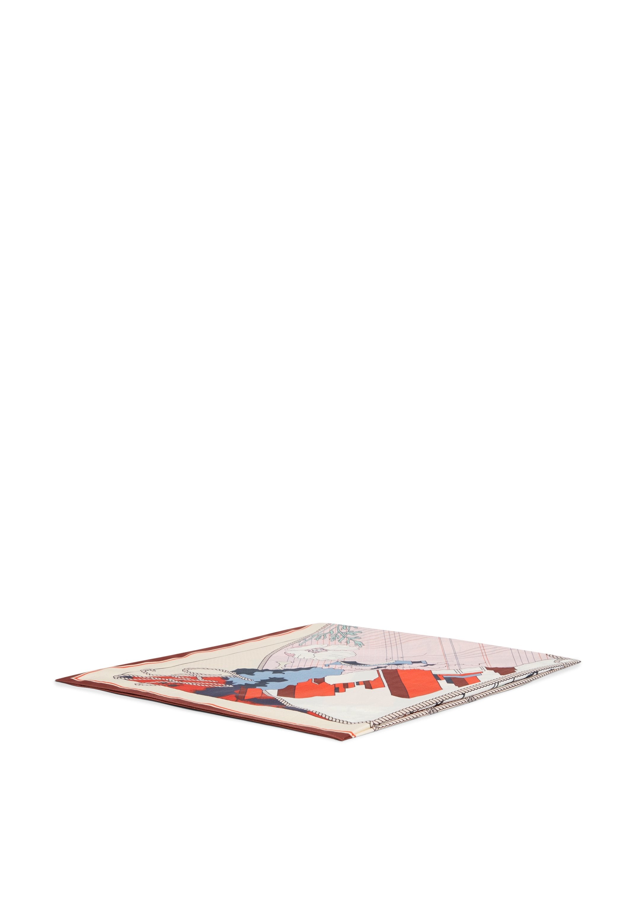 HILFIGER FLAG PURE SILK FLORAL SQUARE SCARF - وشاح - متعدد الألوان