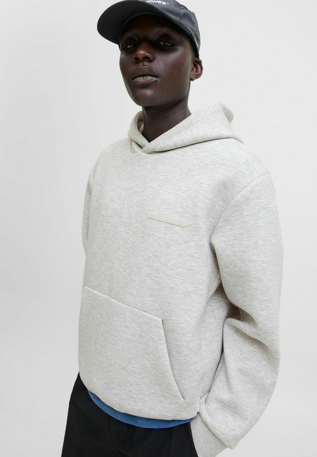 JCOFUSION HOOD - Hoodie - light grey melange
