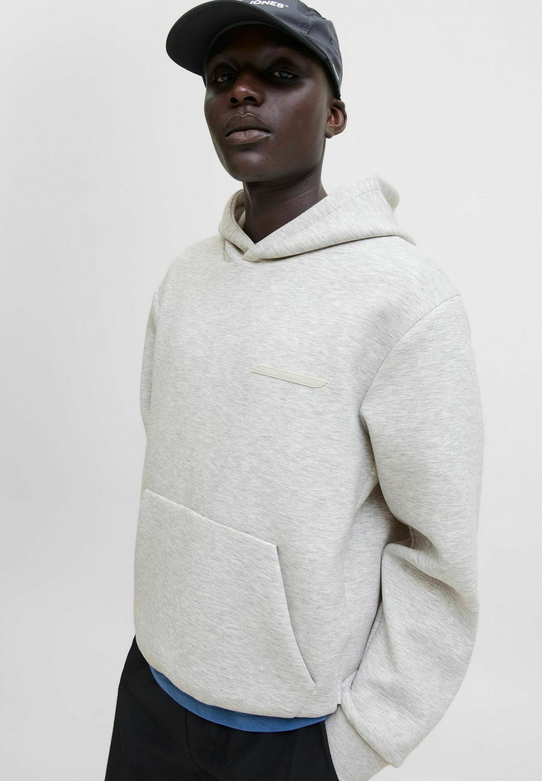 JCOFUSION HOOD - Hoodie - light grey melange