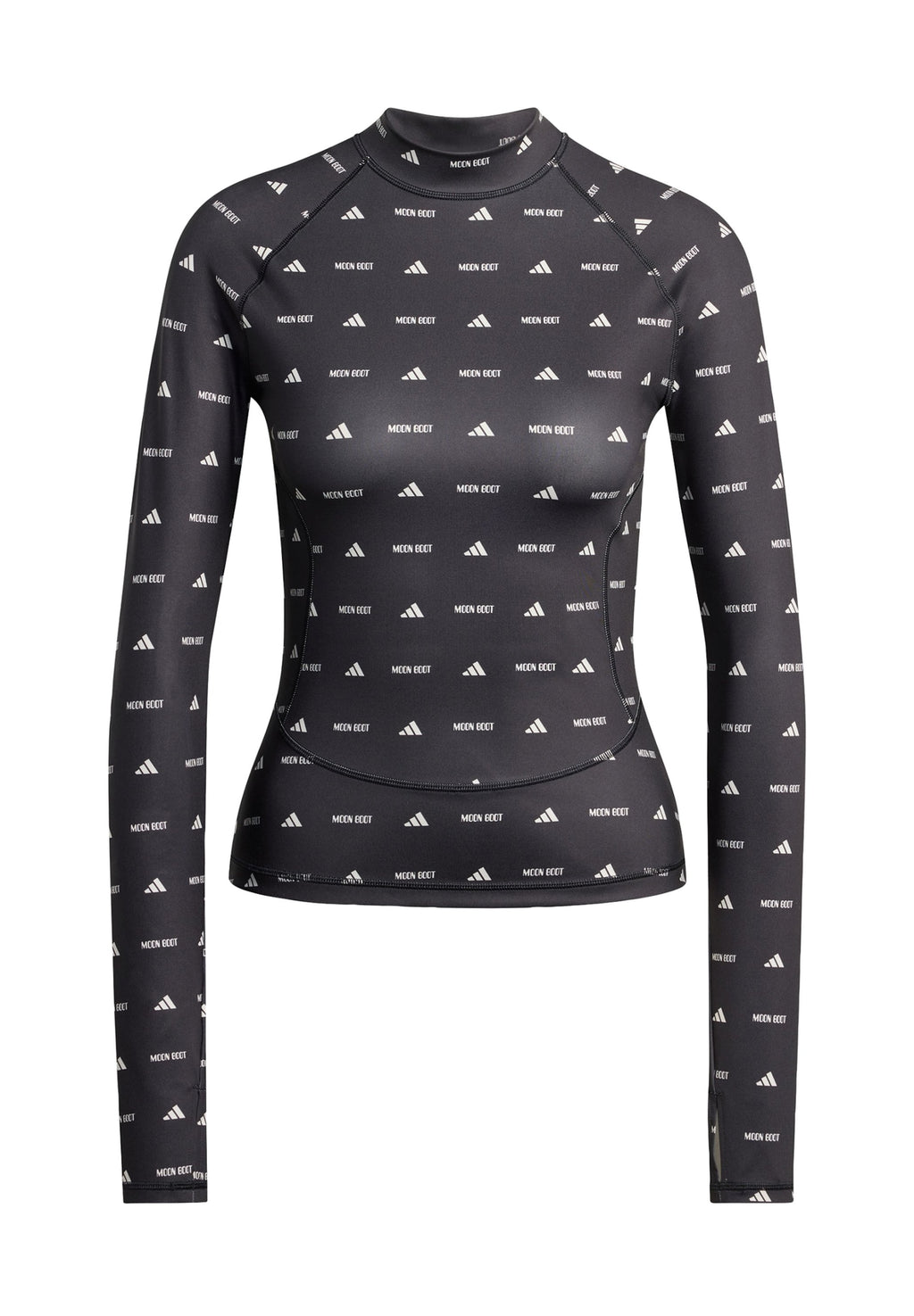 LONG SLEEVE TOP - Long sleeved top - black/clear brown