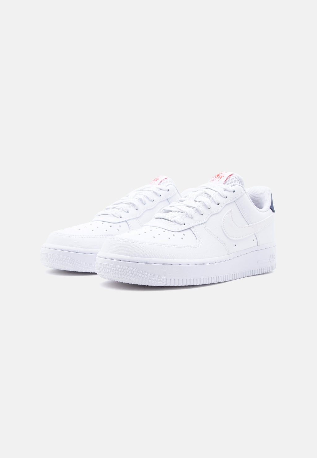 AIR FORCE 1 07 - Baskets - white/metallic summit white/blue void/fire red/summit white