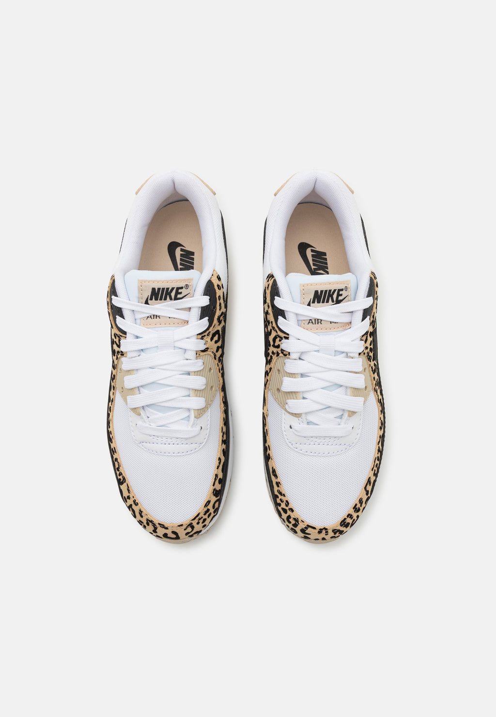 AIR MAX 90 PRINT - أحذية رياضية - أبيض/أسود/رمال/هيمب