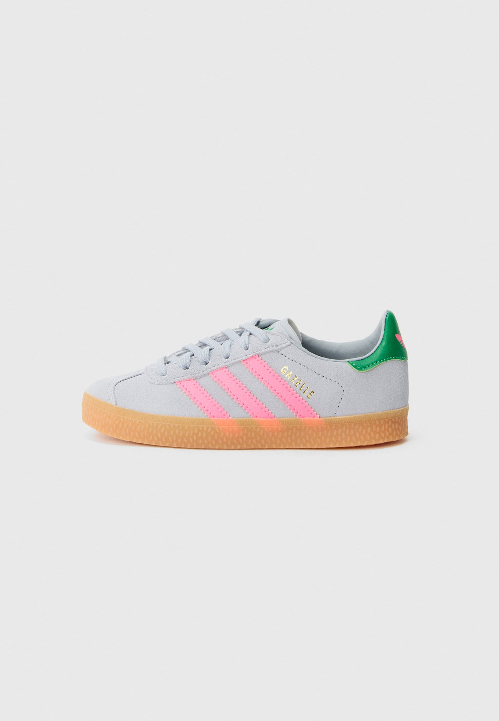GAZELLE UNISEX - Trainers - silver-coloured/lucid pink/green