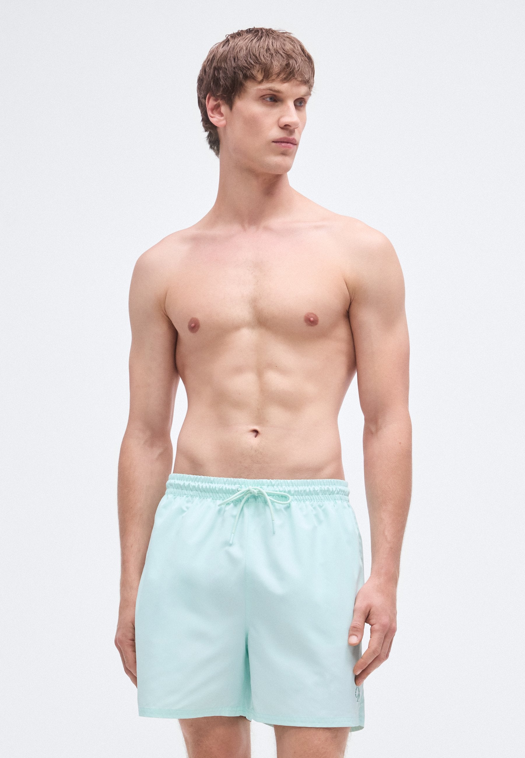 MEDIUM DRAWSTRING WAISTBAND - GRAPHIC MONOGRAM  - Swimming shorts - feel the mint