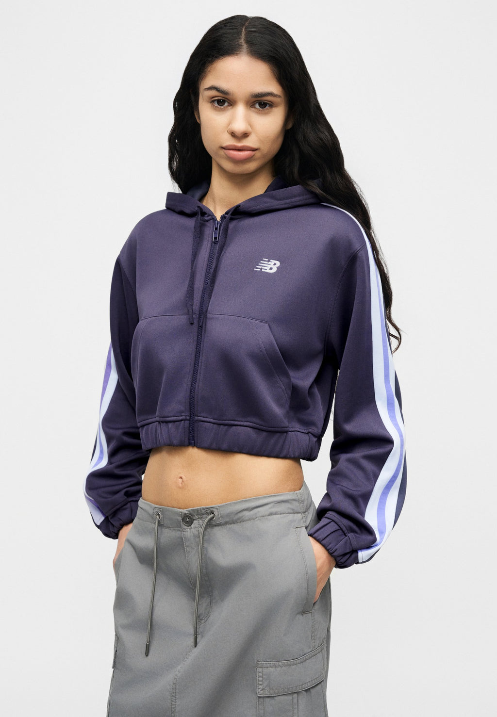 FULL ZIP - Zip-up sweatshirt - boysenberry