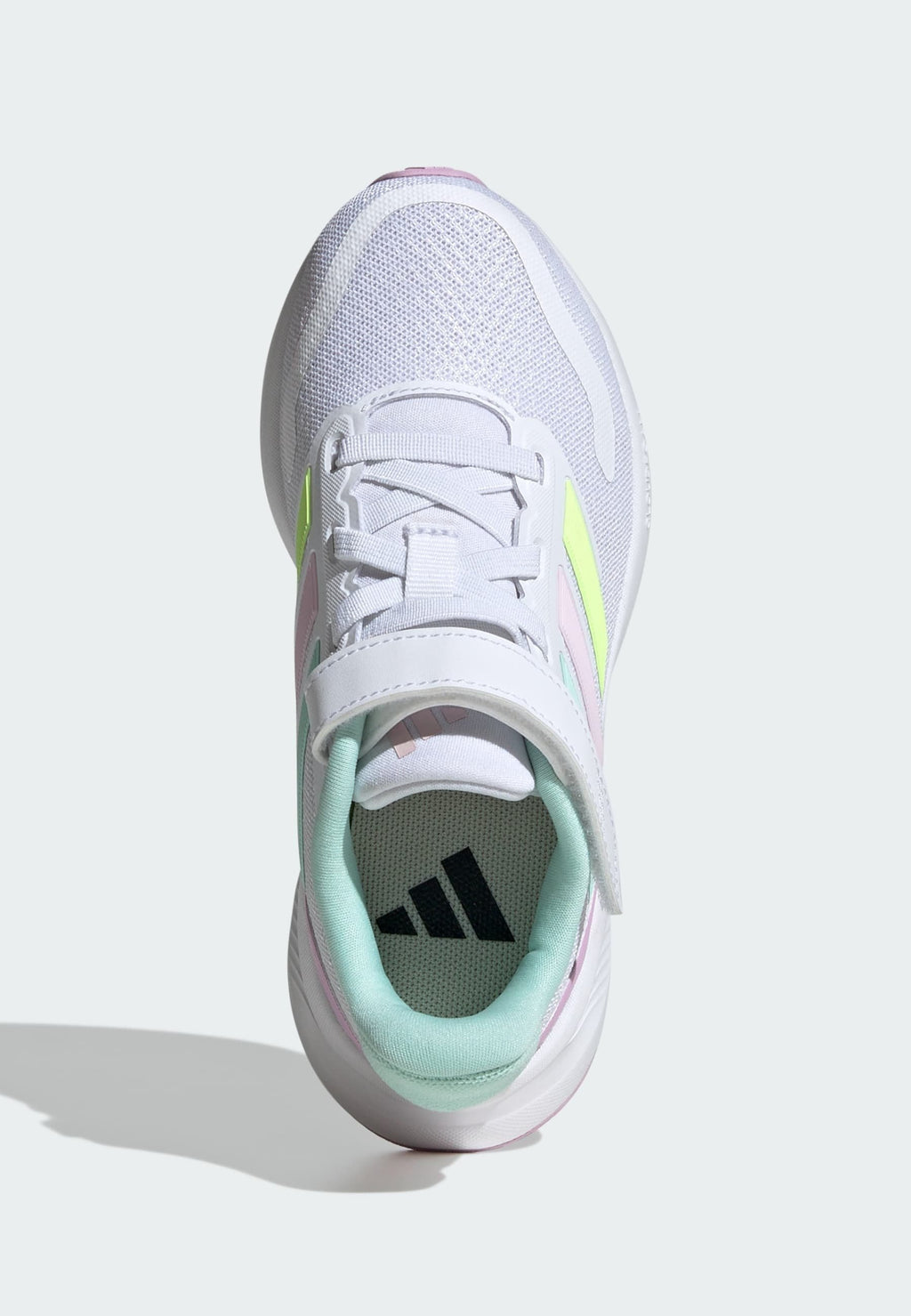 RUNFALCON 5 UNISEX - Road running shoes - cloud white   clear mint   clear pink