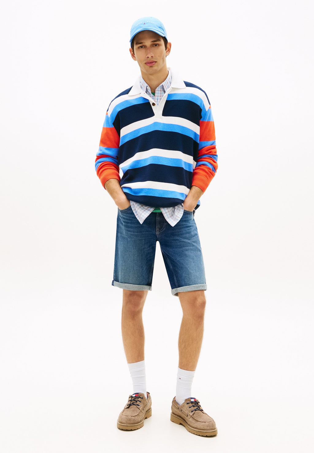 RONNIE FADED SLIM DENIM ŞORT - Kot şort - koyu kot