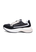 SUEDE CHUNKY LACE-UP TRAINERS - Trainers - black