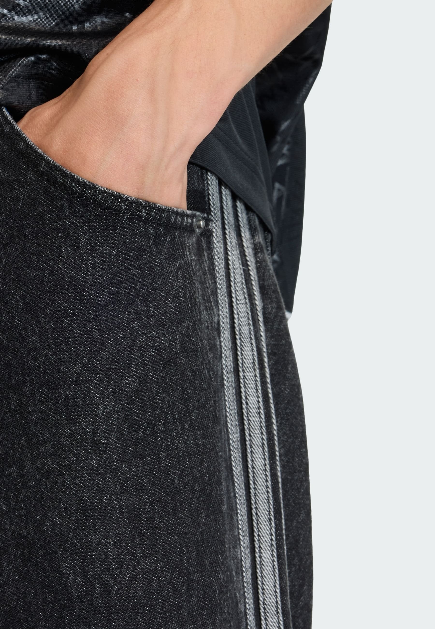 FIREBIRD PANTOLON - Rahat kesim jean - gerçek siyah denim