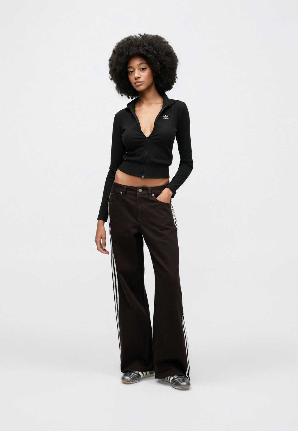 FIREBIRD JEANS - Wide Leg - aurora coffee