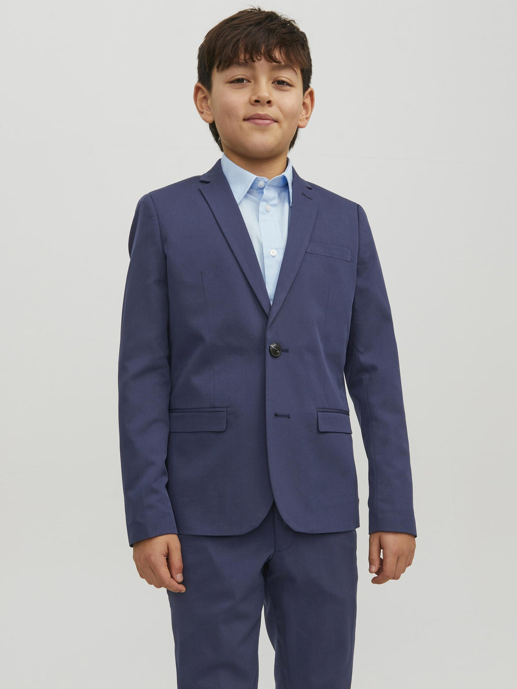 Single-breasted JPRSOLAR Junior - Suit jacket - medieval blue