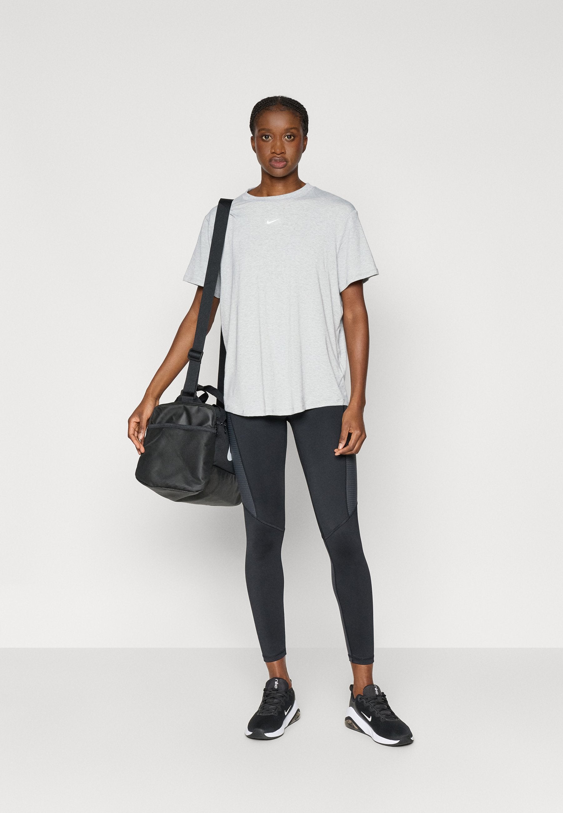 ONE RELAXED - Sports T-shirt - smoke grey/heather/white