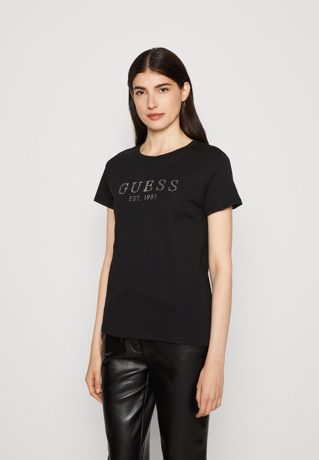 1981 CRYSTAL EASY TEE - Print T-shirt - jet black