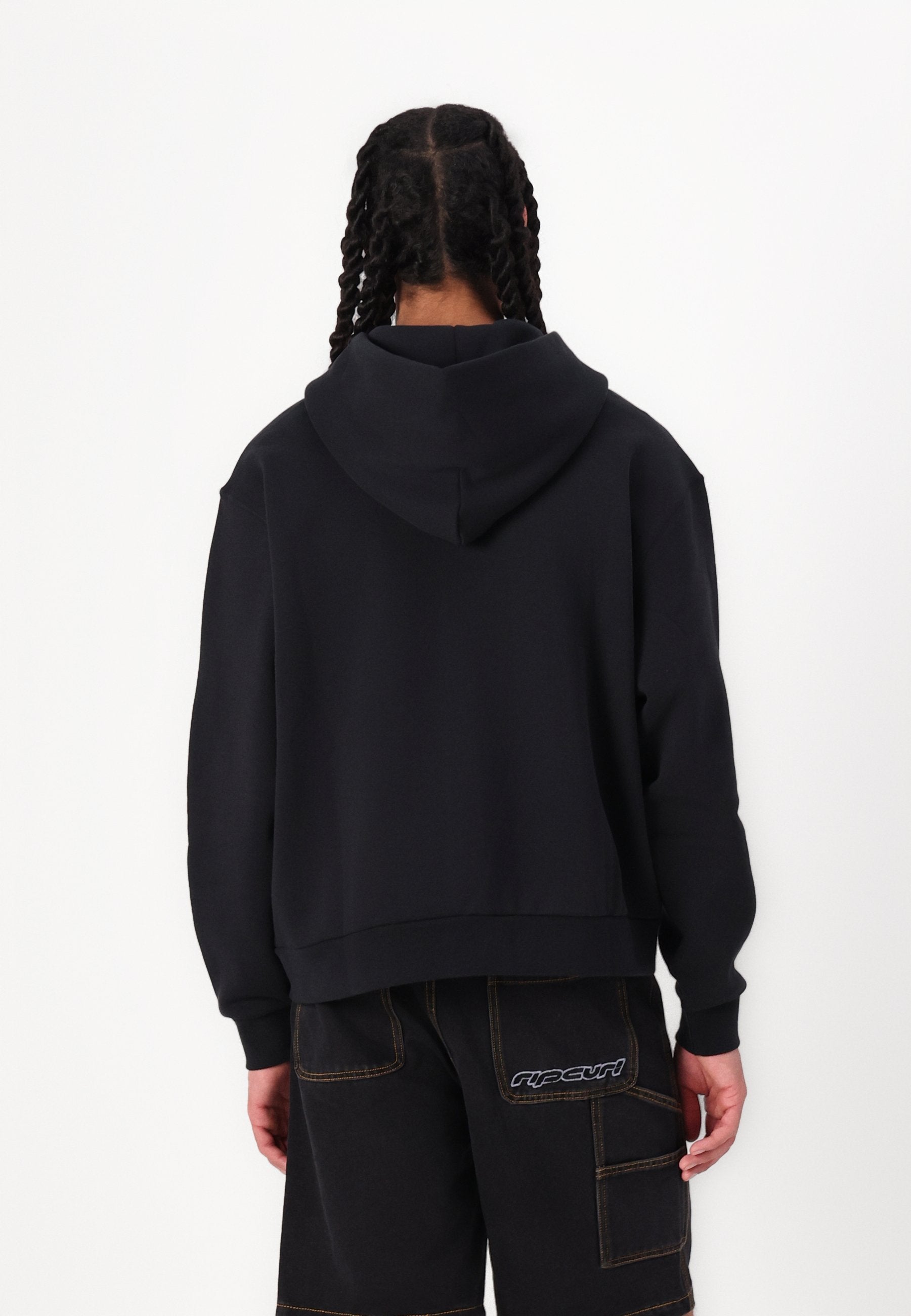LOGO - Zip-up sweatshirt - black
