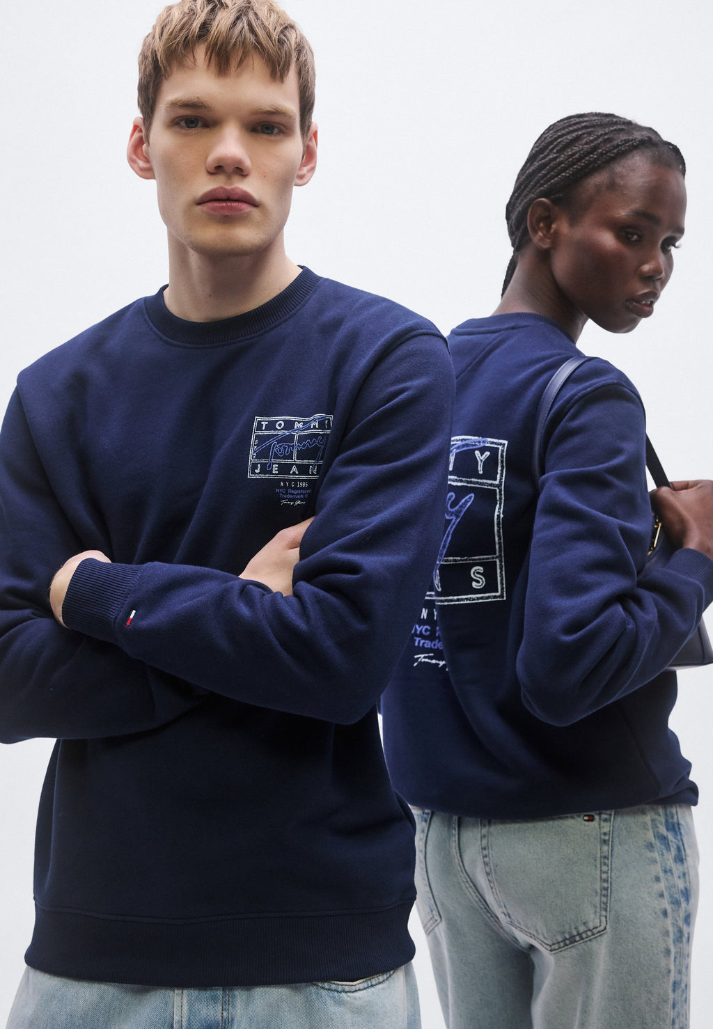ENTRY DNA PLAY CREW UNISEX - Sweat-shirt - bleu marine nuit noire