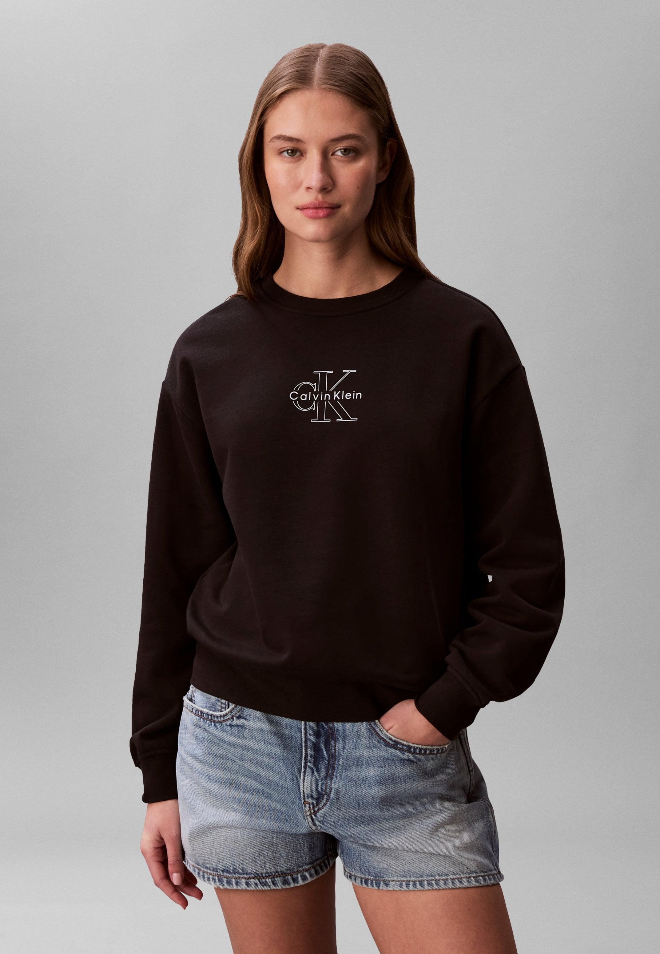 FOIL CREW - Sweatshirt - black