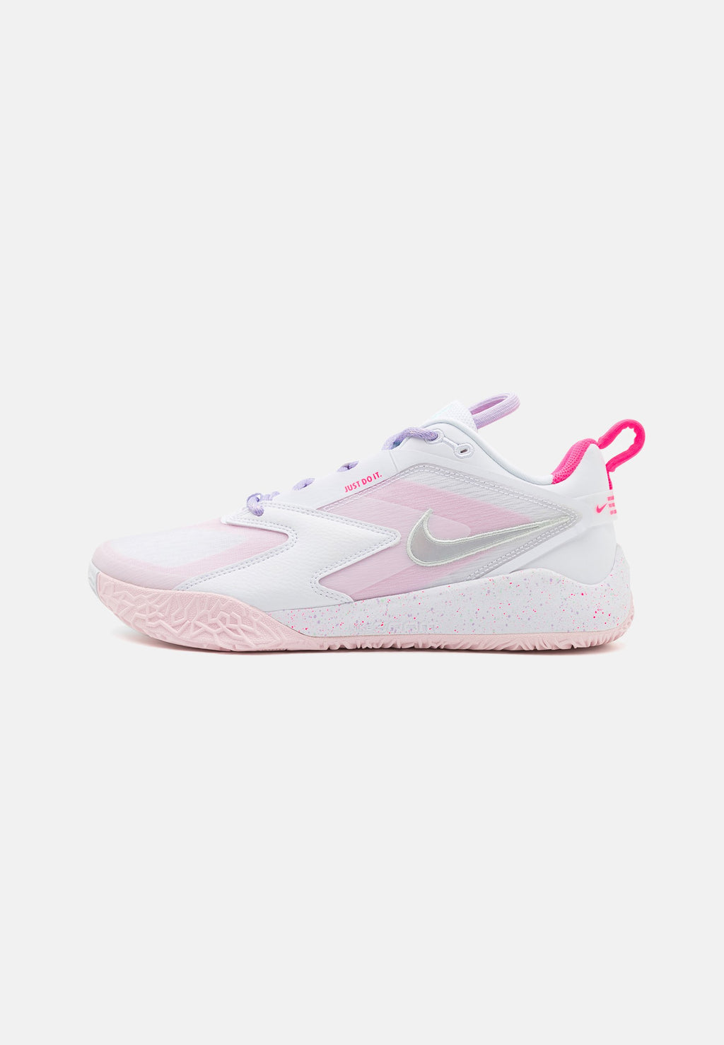 ZOOM HYPERACE 3 UNISEXE - Chaussures de volley-ball - blanc/rose hyper/vert menthe/brume violette/rose mousse