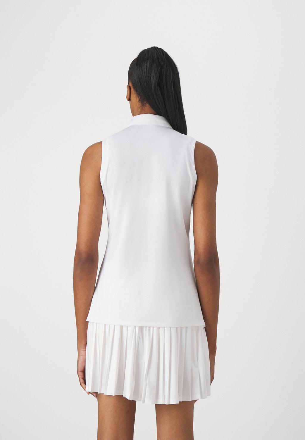 ULTIMATE365 SOLID SLEEVELESS - Polo tişört - beyaz