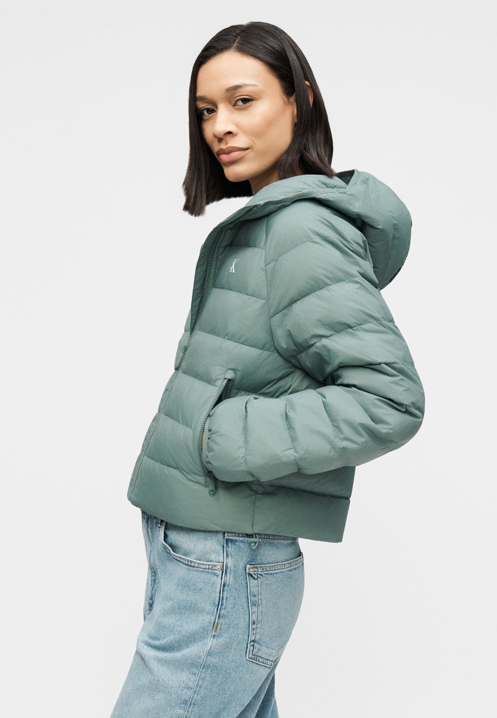 LIGHTWEIGHT QUILTED JACKET PACKA - Light jacket - autumn green