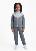 UNISEX SET - Tracksuit - lt smoke grey/white