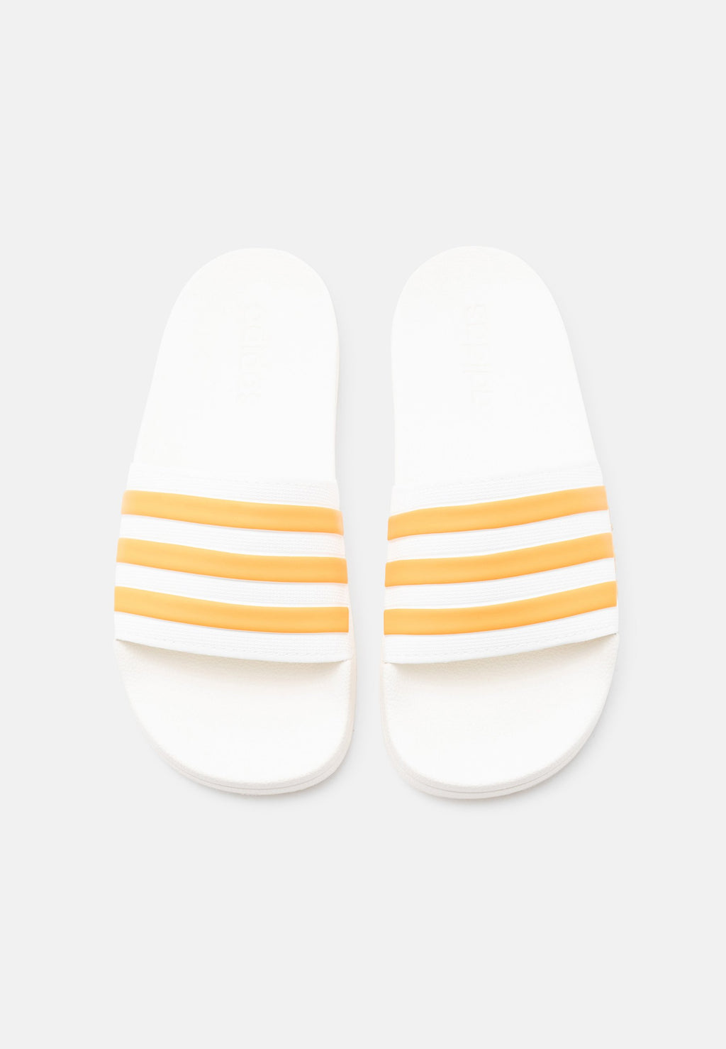 ADILETTE SHOWER UNISEX - Pool slides - off white/pure tangerine/semi ice tangerine