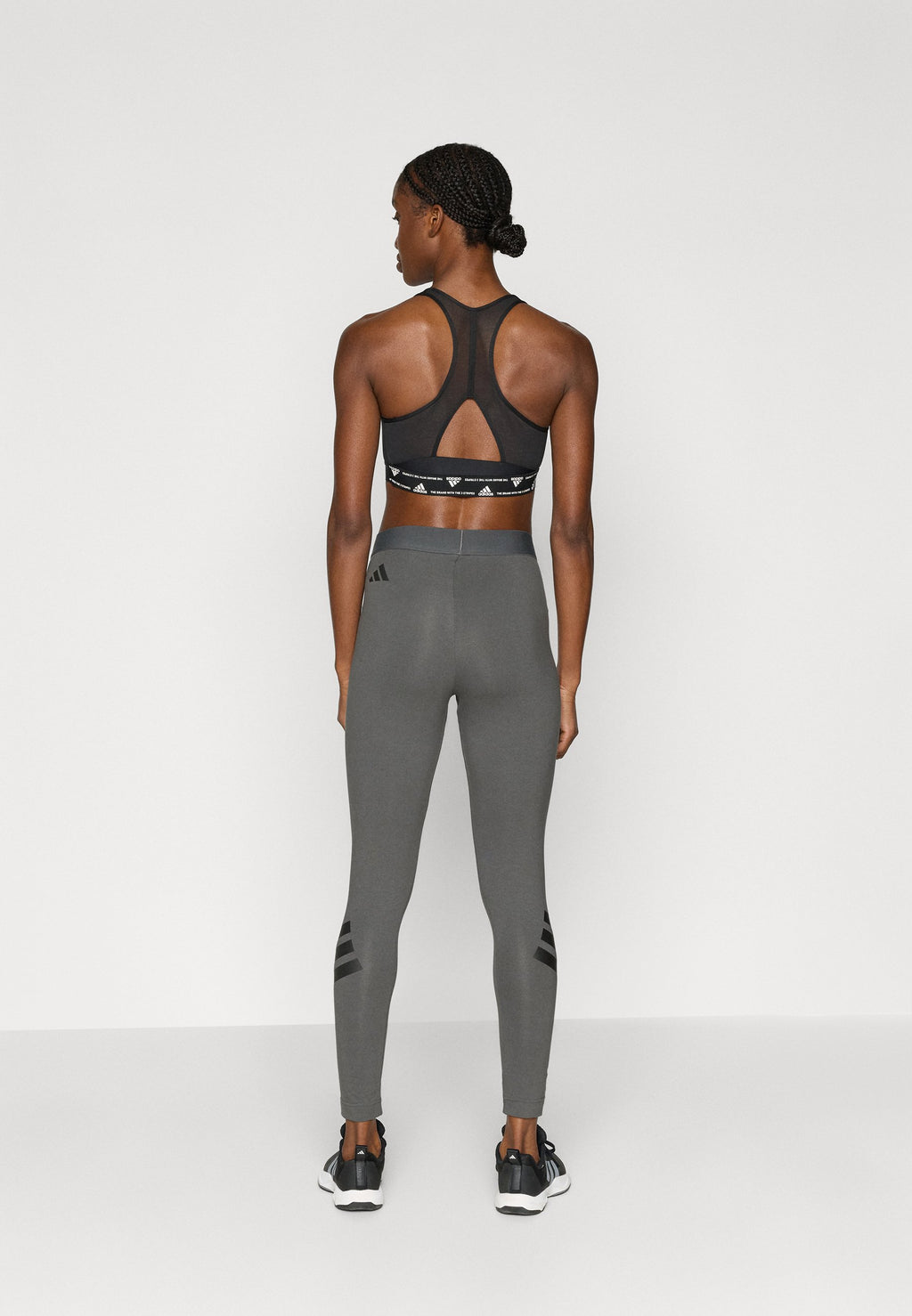FUTURE ICONS THREE STRIPES LEGGING - Leggings - grey six