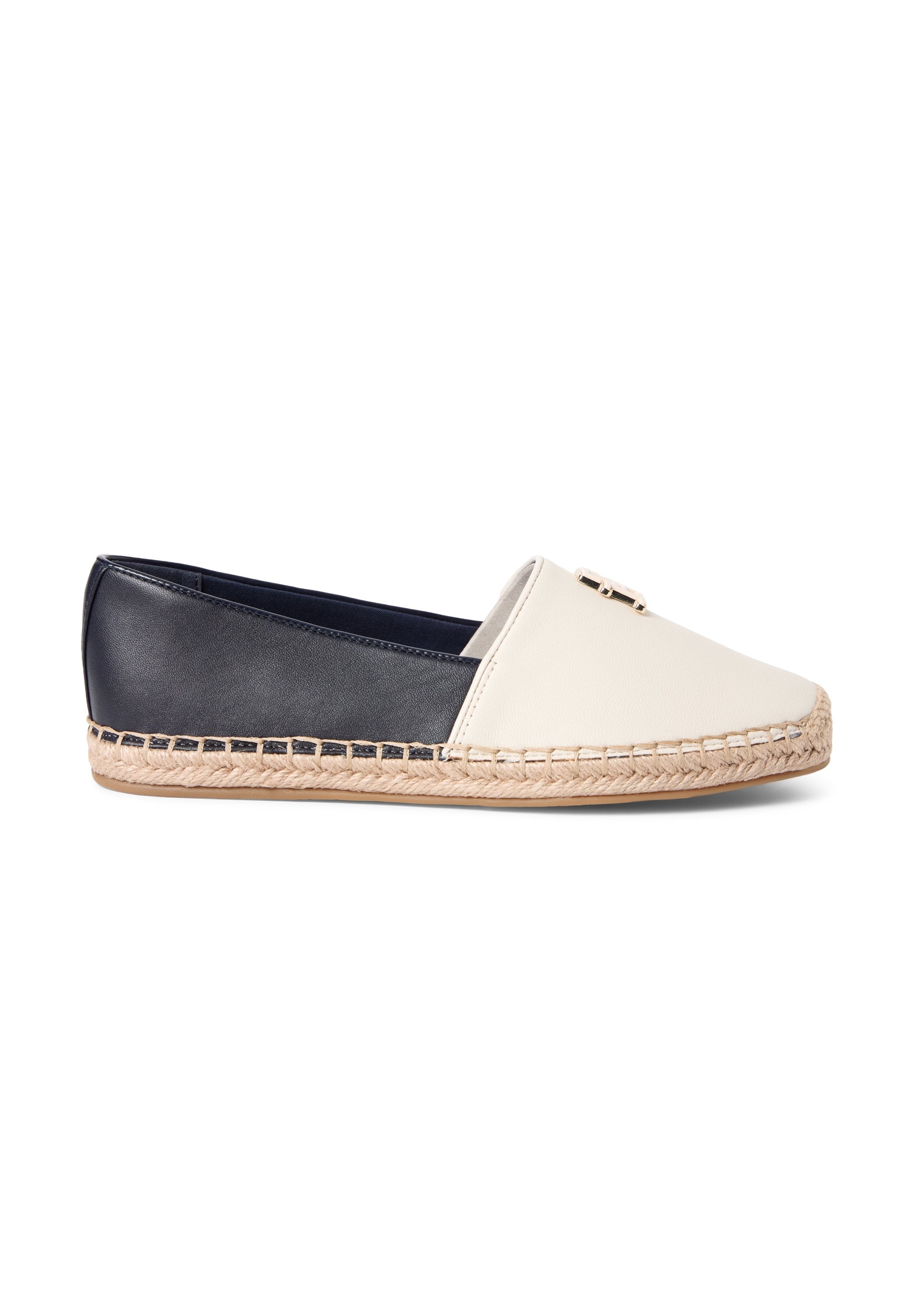 TH MONOGRAM LEATHER ESPADRILLES - Espadrilles