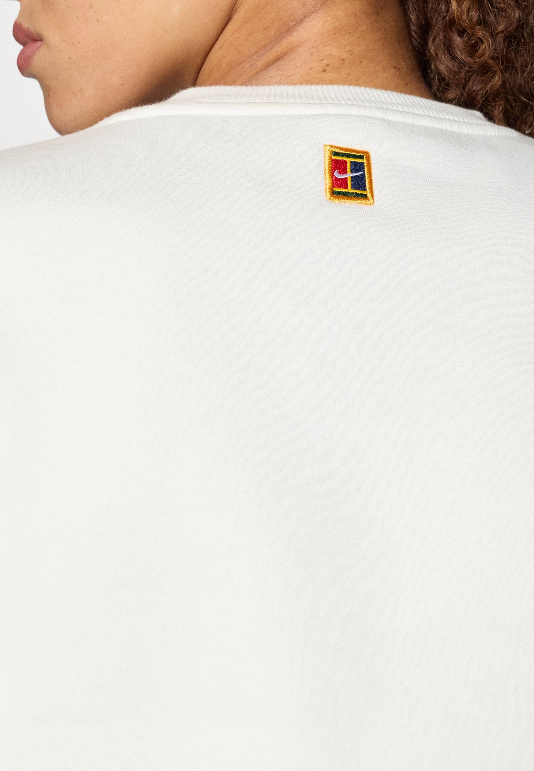 NIKECOURT - Sweatshirt - kirli beyaz/lacivert
