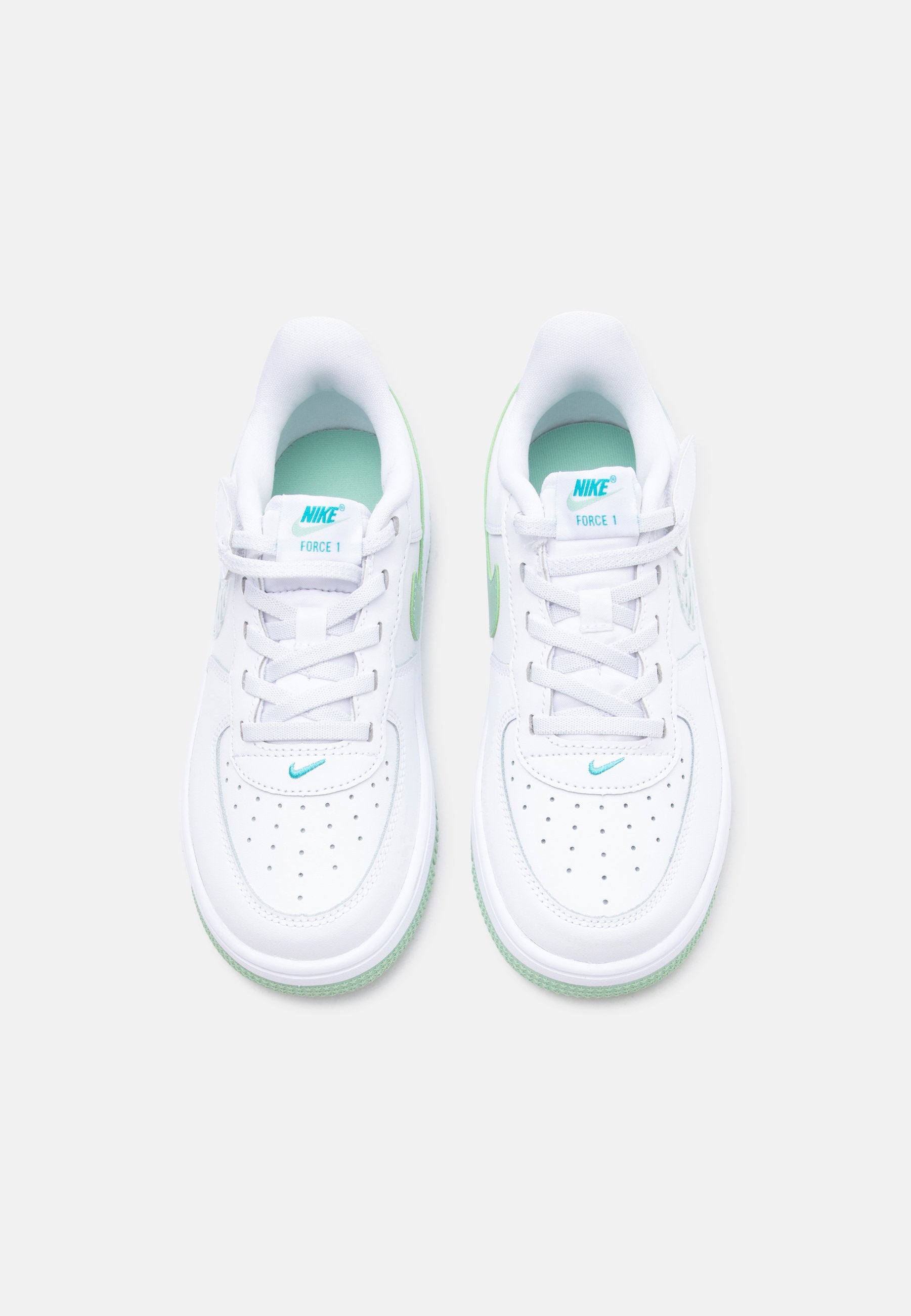 FORCE 1 LOW UNISEX - Spor ayakkabı - beyaz/emaye yeşil/enerji