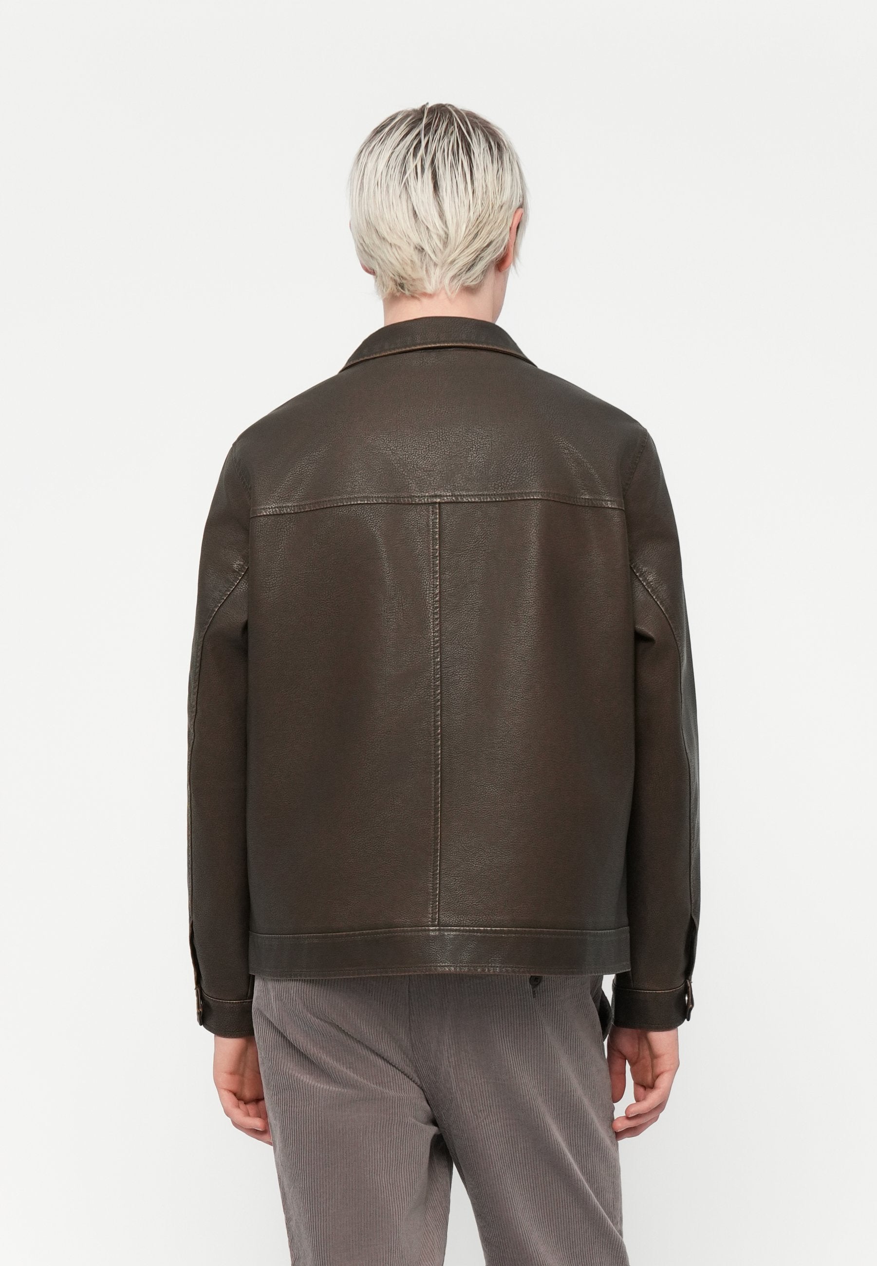 Transitional Transitional - Faux leather jacket - chocolate brown
