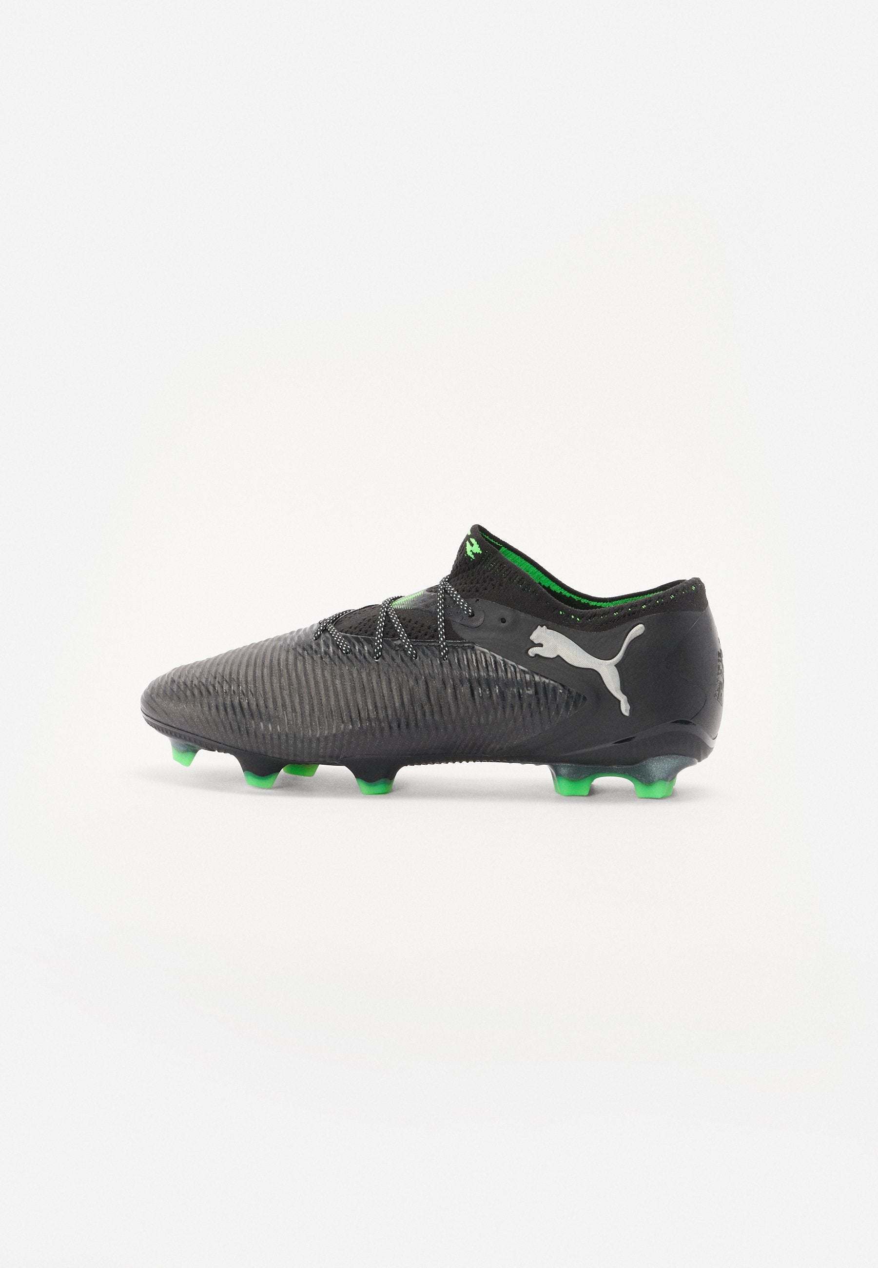 FUTURE 8 ULTIMATE LOW - Firm-ground football boots - black cool light gray fluo green