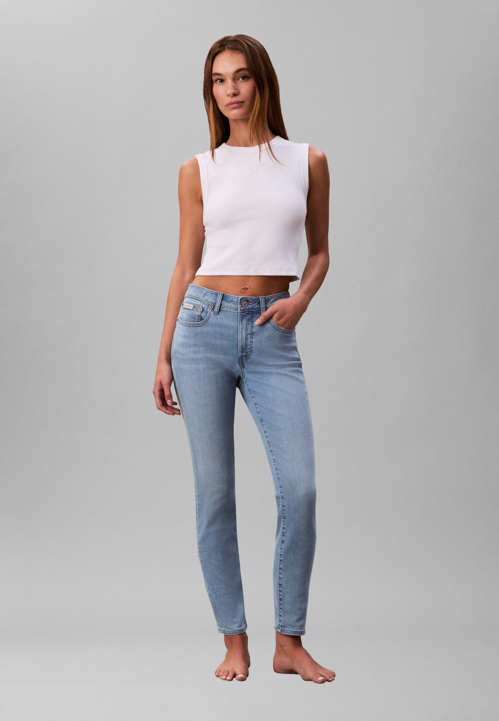 MID RISE - Jeans Skinny Fit - light cape