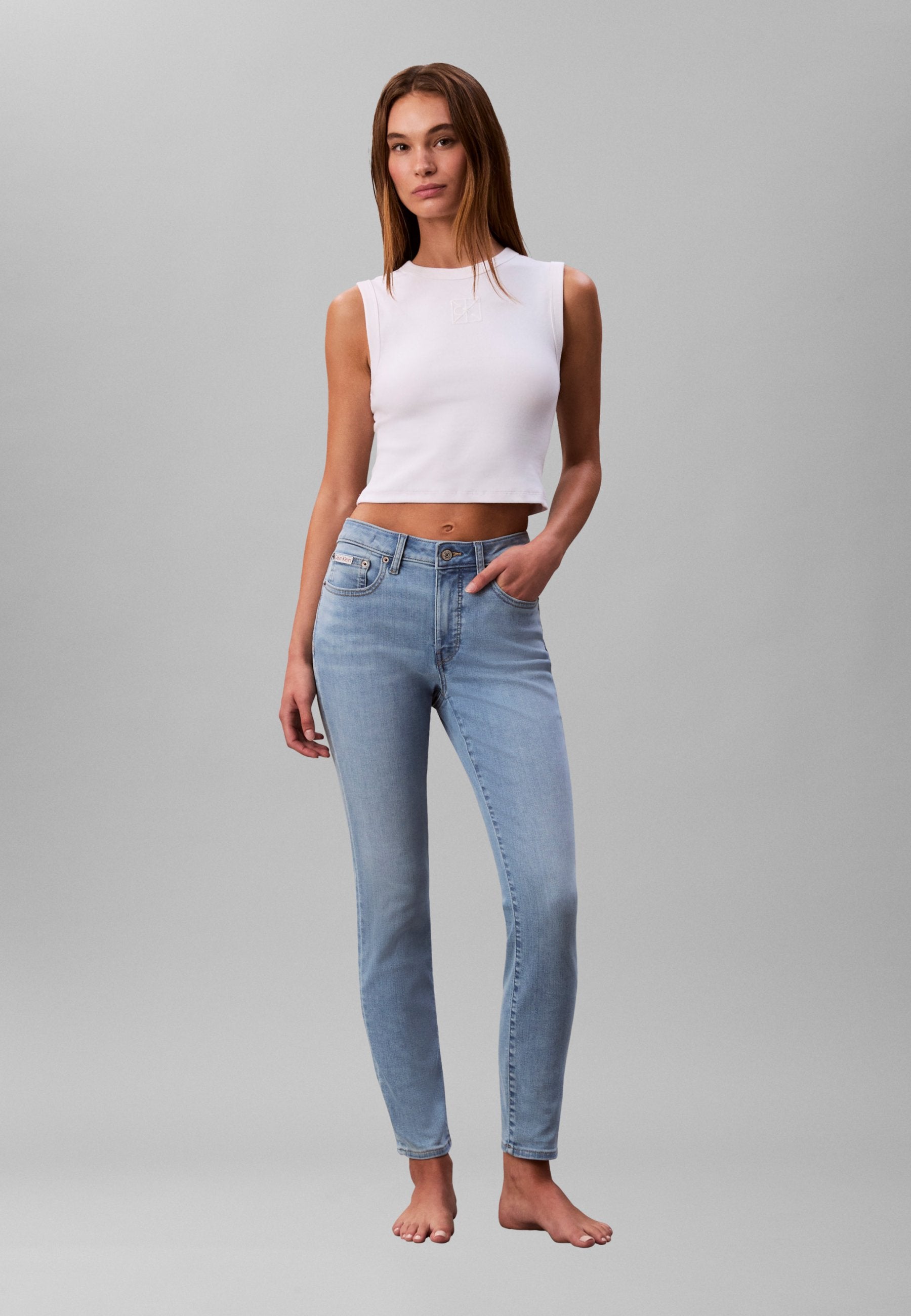 MID RISE - Jeans Skinny Fit - light cape