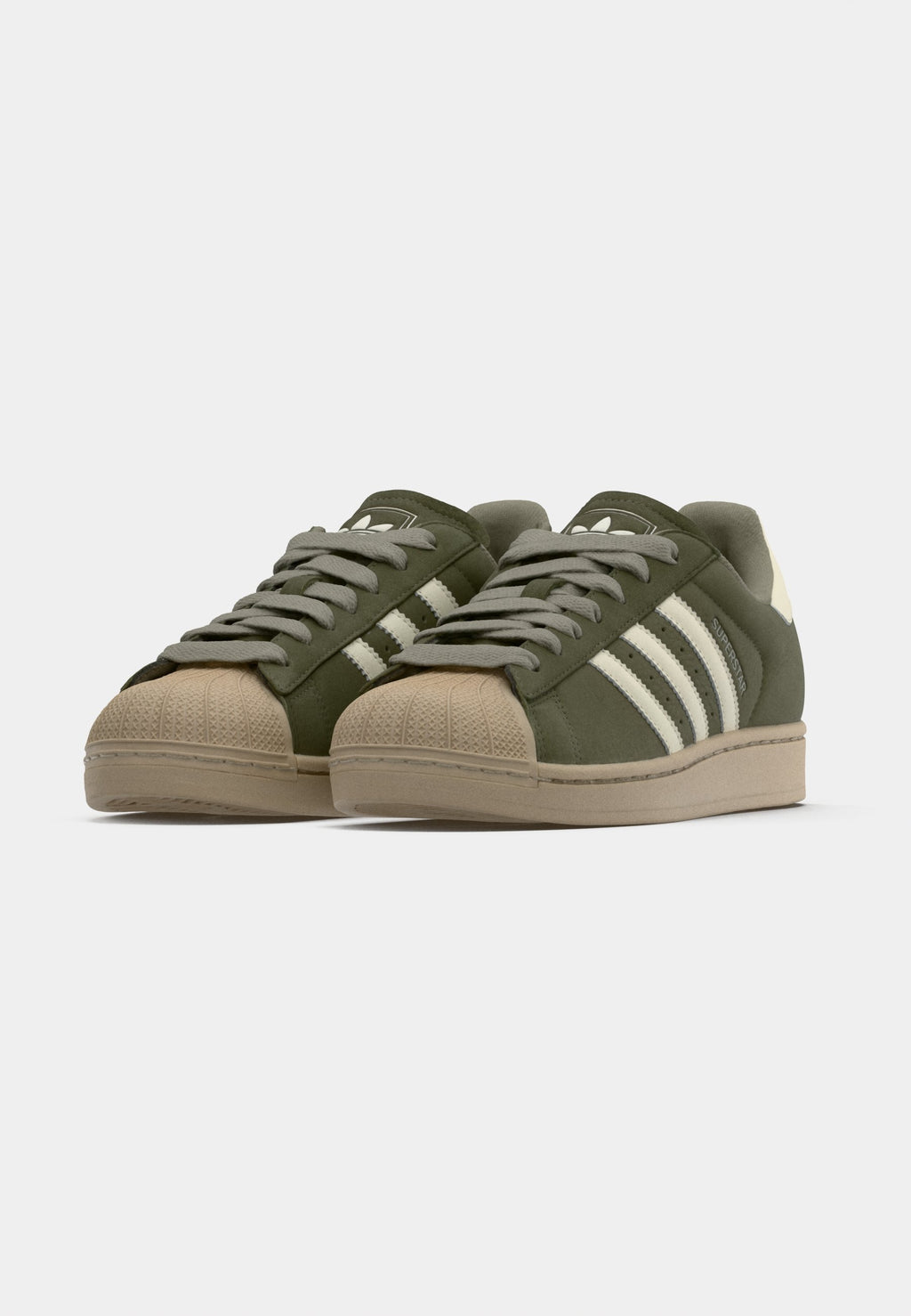 SUPERSTAR II UNISEX - Trainers - olive strata/off white/stone khaki