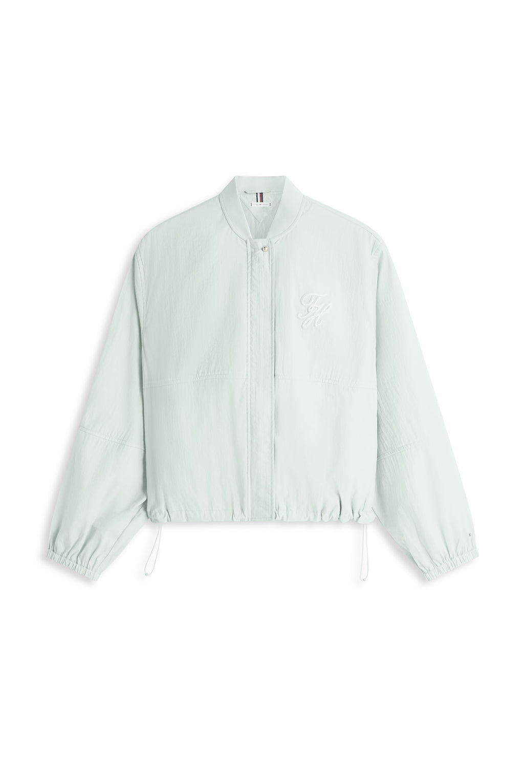 LOGO EMBROIDERY BALLOON SLEEVE BOMBER JACKET - Bomber Jacket - light blue