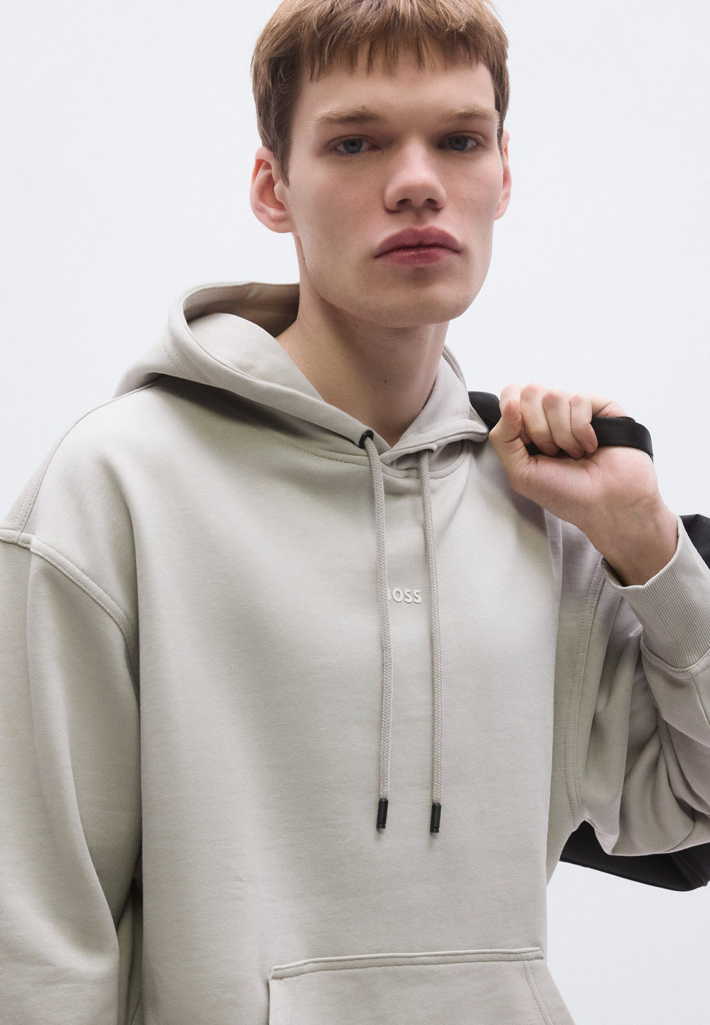 Hoodie - open grey