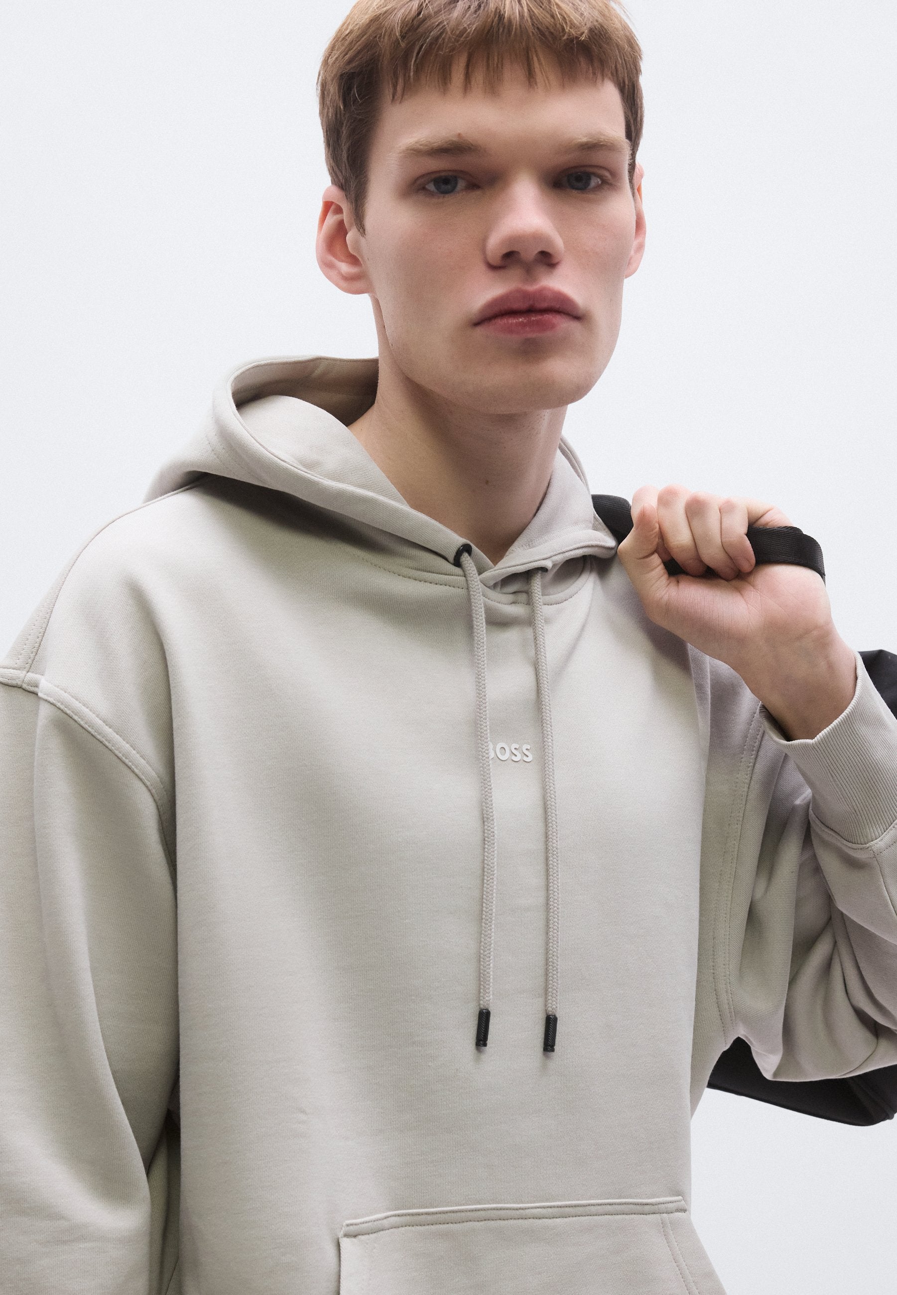 Hoodie - open grey