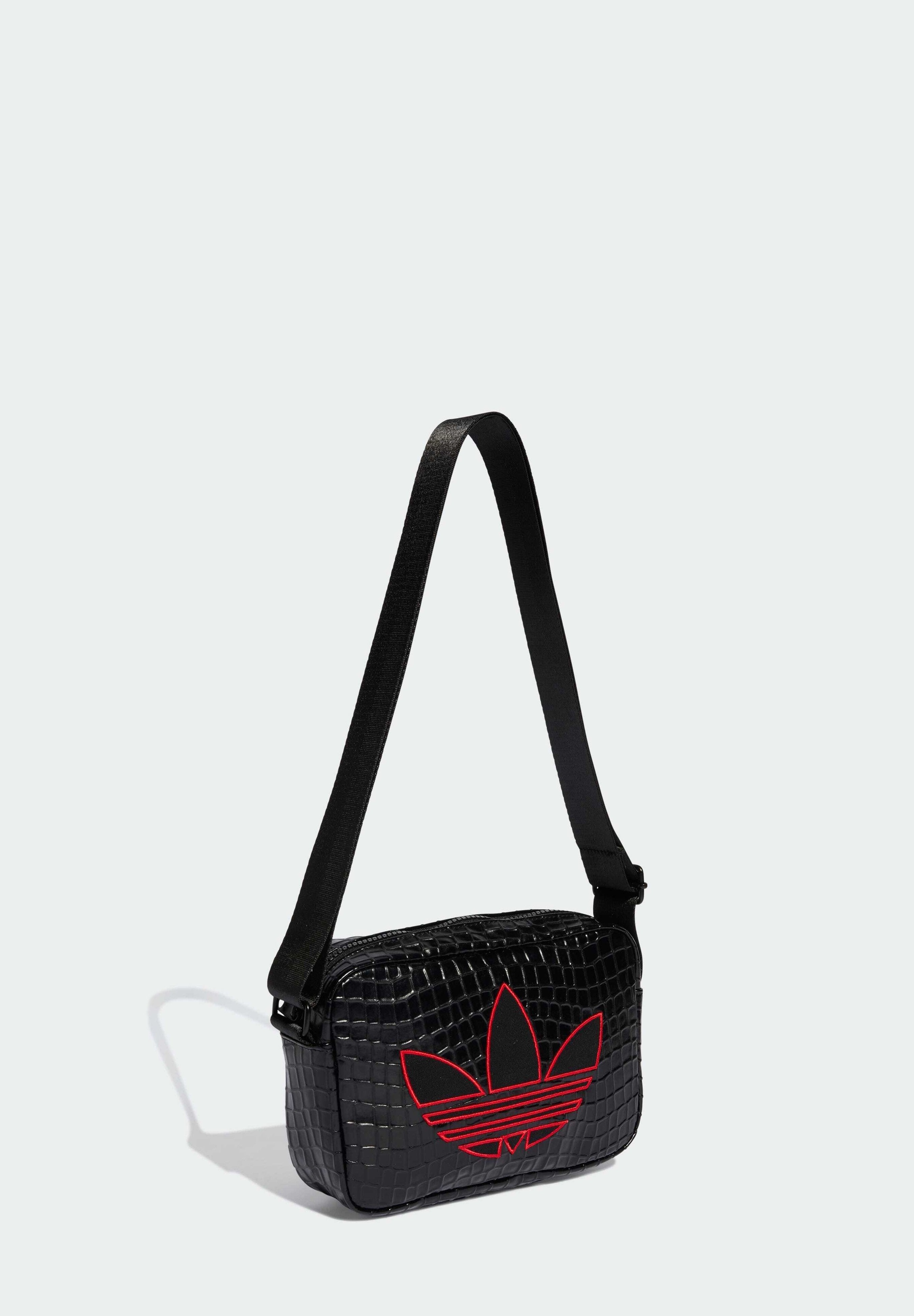 CROCO MINI AIRL - Cross body bag - black