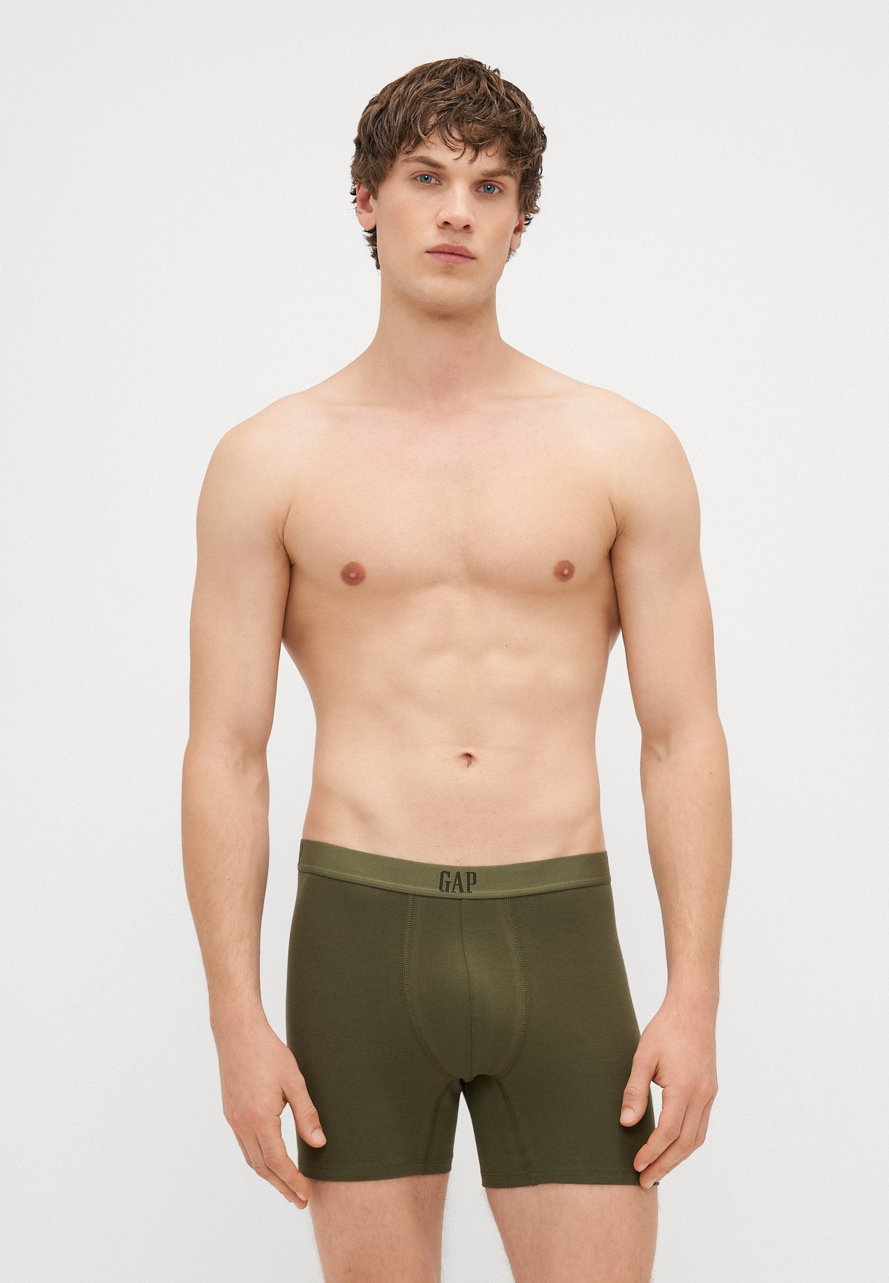 3 PACK - Boxer briefs - oatmeal heather/olive/dark grey