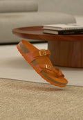 MAYARI LENA AMALFI KURKUMA HEXS NARROW - T-bar sandals - kurkuma