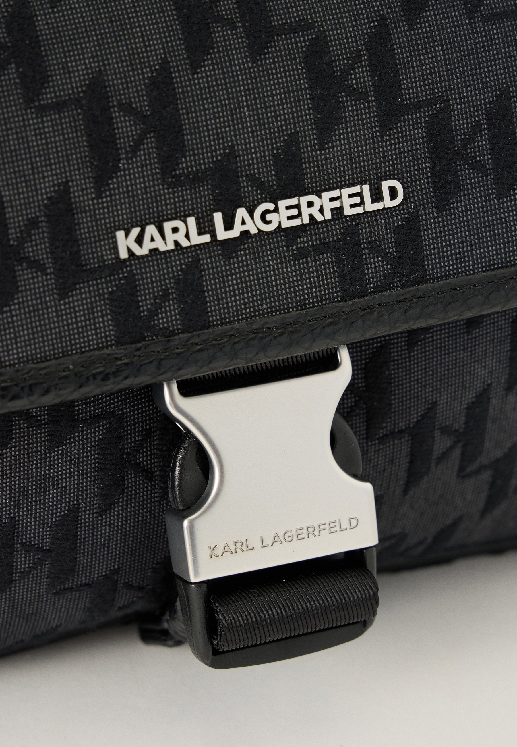 MONOGRAM MESSENGER - Cross body bag - black