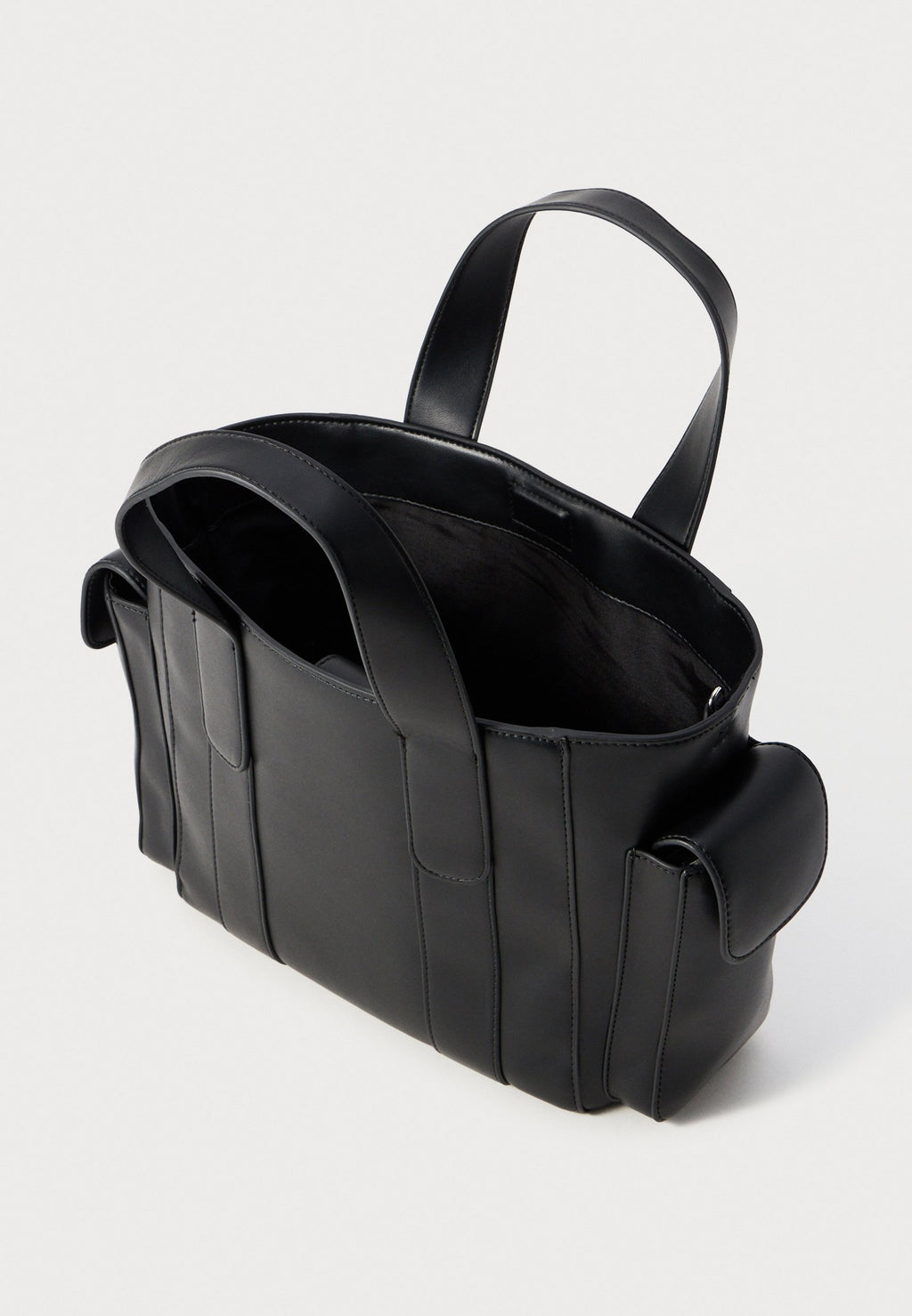 Handbag - black/old silver-coloured