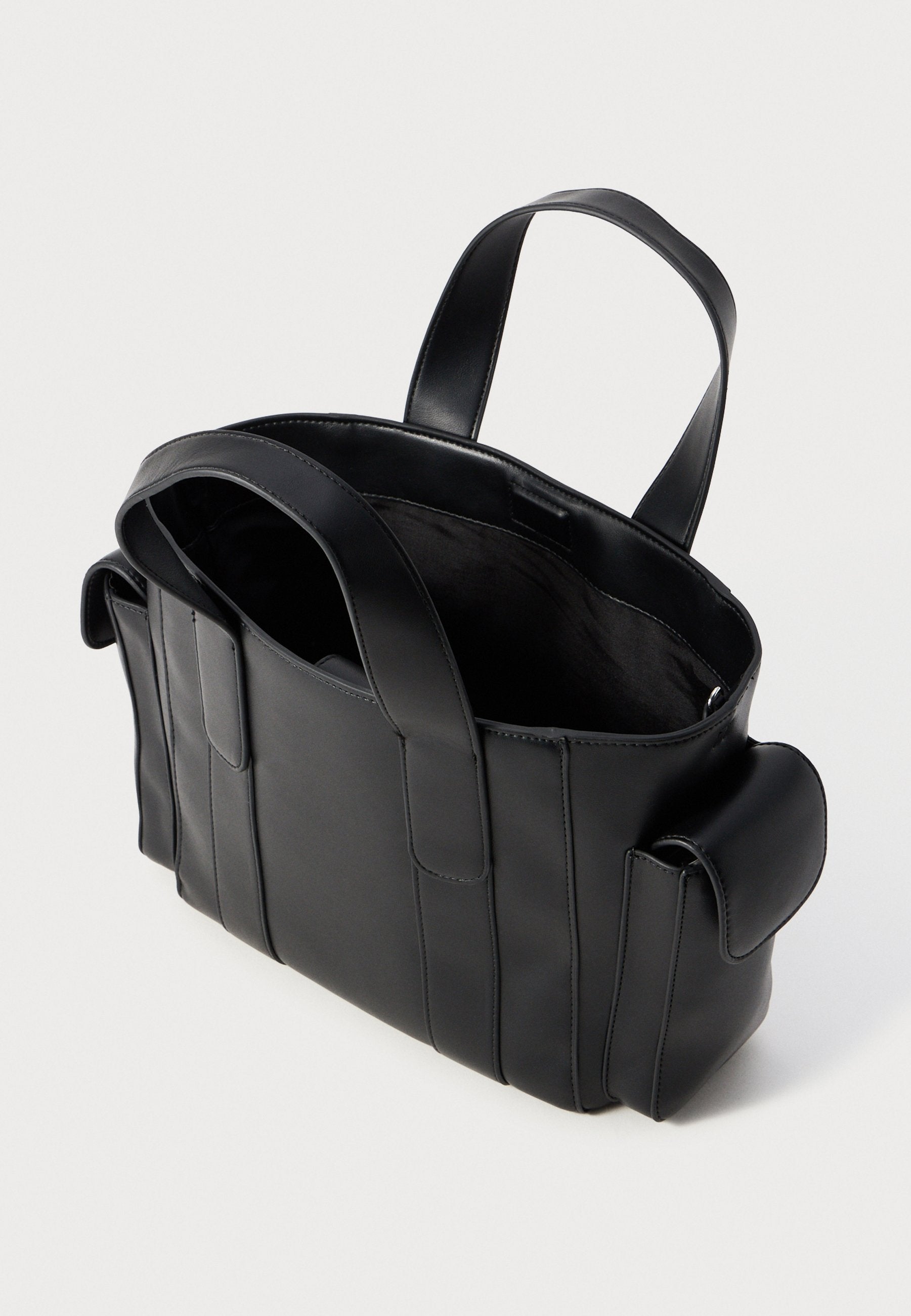 Handbag - black/old silver-coloured